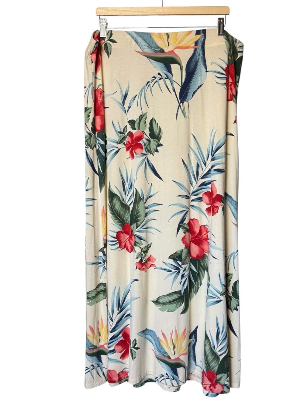 Tommy Bahama elastic waistband floral tropical maxi skirt XL